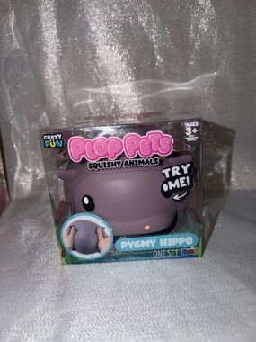 Plop Pets Squishy Animal, Pygmy Hippo